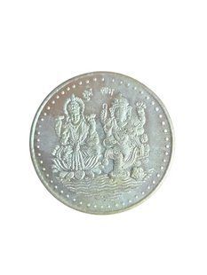 Сувенір Монета Ганеша та Лакшмі срібляста 3,2 см 3090609540 фото