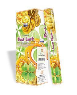 Аромапалички вугільні Darshan Fast Luck Швидка вдача 20 шт. 2786099561 фото