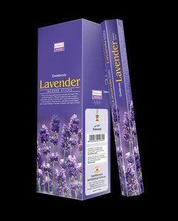 Аромапалички вугільні Darshan Lavender Лаванда 20 шт. 2786211236 фото